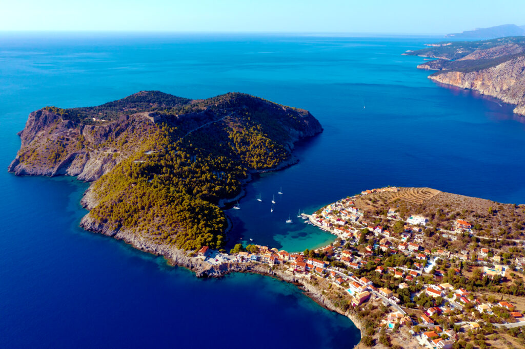 Idyllic blend of green landscapes in Assos